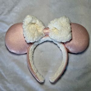 Disney Parks Sherpa Pink Minnie Ears
